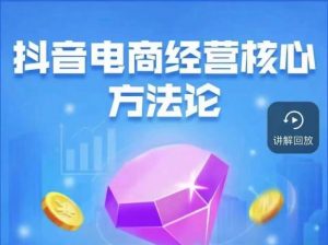 抖音电商经营核心方法论，18节课教你玩转直播带货，巨量学精品课-沐风资源库