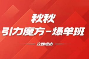漫画引力魔方2.0-爆单进阶班，玩爆推荐流量：双场景低价引流，双渠道撬动免费，达摩盘高效助力-沐风资源库