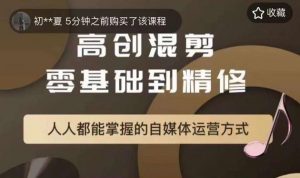 萌萌酱追剧高创混剪零基础到精通，人人都能掌握的自媒体运营方式-沐风资源库