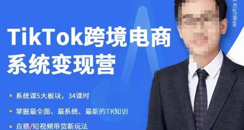 嘉伟5月新课《TiKToK跨境电商变现营》跨境电商系统传授TikTok玩法，从小白到高手，真正的电商实战课程-沐风资源库