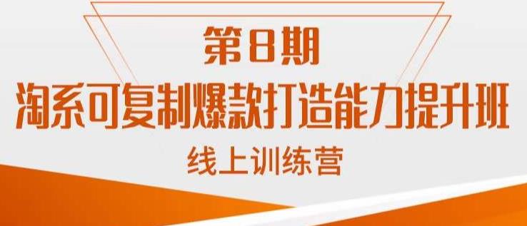 淘系可复制爆款打造能力提升班，这是一套可复制的打爆款标准化流程-沐风资源库