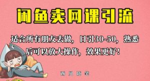 外面这份课卖698，闲鱼卖网课引流创业粉，新手也可日引50+流量【揭秘】-沐风资源库