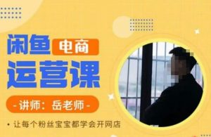 岳老师·闲鱼电商运营课，让每个粉丝宝宝都学会开网店-沐风资源库