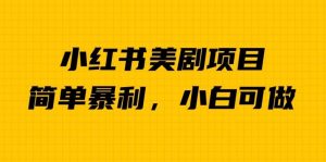 外面卖1980的小红书美剧项目，单日收益1000＋，小众暴利的赛道【揭秘】-沐风资源库