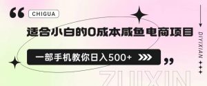 适合小白的0成本闲鱼电商项目，一部手机，教你如何日入500+的保姆级教程【揭秘】-沐风资源库