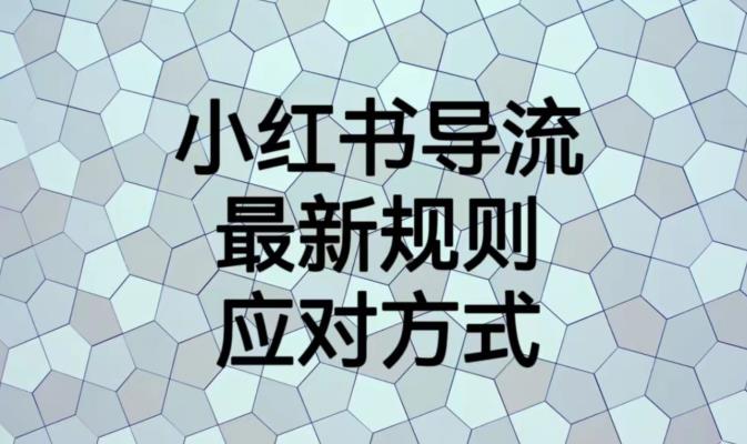 小红书导流最新规则应对方式【揭秘】-沐风资源库