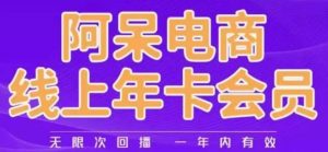 阿呆电商线上年会员，阿呆电商干货分享（更新中）-沐风资源库