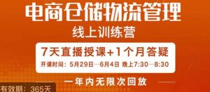 南掌柜·电商仓储物流管理学习班，电商仓储物流是你做大做强的坚强后盾-沐风资源库