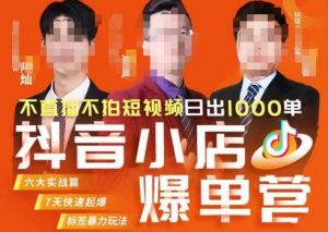 推易·抖店精细化运营，7月份线上直播课商品卡自然流推荐流，起店高阶等玩法-沐风资源库