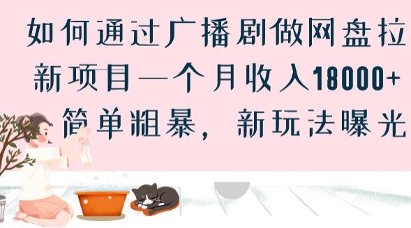 如何通过广播剧做网盘拉新项目一个月收入18000+，简单粗暴，新玩法曝光【揭秘】-沐风资源库