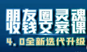 朋友圈灵魂收钱文案课,打造自己24小时收钱的ATM机朋友圈-沐风资源库