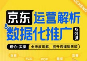 京东运营解析与数据化推广系列课，全维度讲解京东运营逻辑+数据化推广提升店铺销售额-沐风资源库