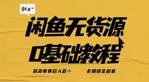 独家闲鱼无货源详细玩法，简简单单日八百+，长期稳定副业【揭秘】-沐风资源库