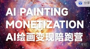 蛮驴·AI绘画变现陪跑营，快速产出可商业变现的图-沐风资源库