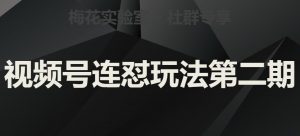 梅花实验室社群视频号连怼玩法第二期，实操讲解全部过程-沐风资源库