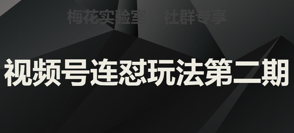 梅花实验室社群视频号连怼玩法第二期，实操讲解全部过程-沐风资源库