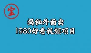 宝哥揭秘外面卖1980好看视频项目，投入时间少，操作难度低-沐风资源库