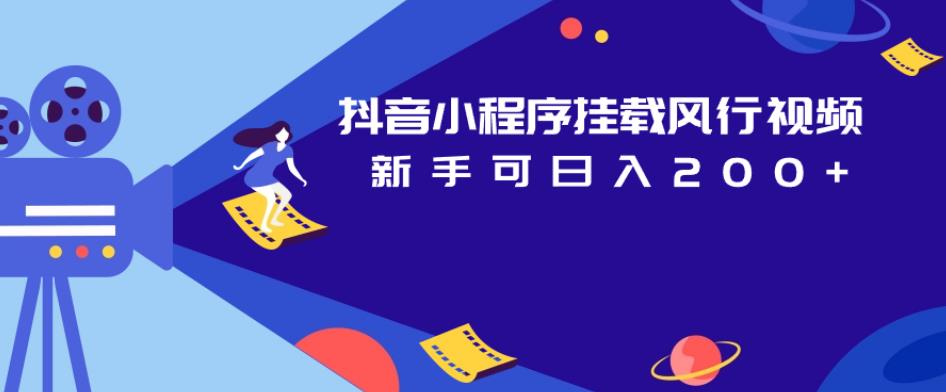 抖音小程序挂载风行视频，新手可日入200+-沐风资源库
