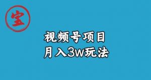 宝哥视频号无货源带货视频月入3w，详细复盘拆解-沐风资源库