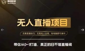 前线玩家快手无人直播带货课，带你从0-1打造，真正的日不落直播间-沐风资源库
