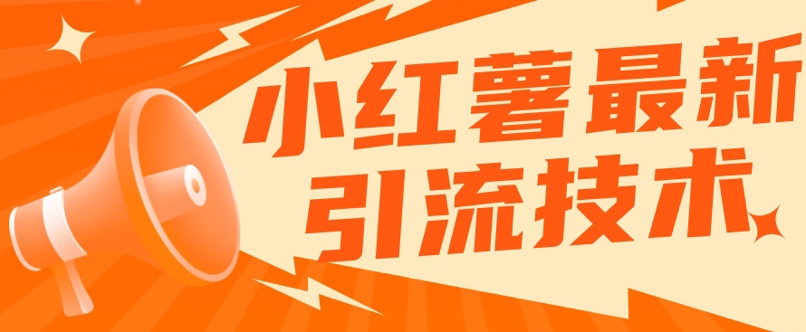小红书最新引流技术，真正实现解放双手暴力引流-沐风资源库