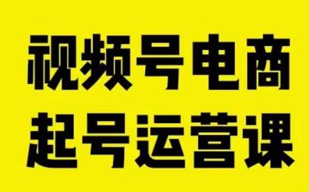 视频号电商起号运营课，教新人如何自然流起号，助力商家0-1突破-沐风资源库
