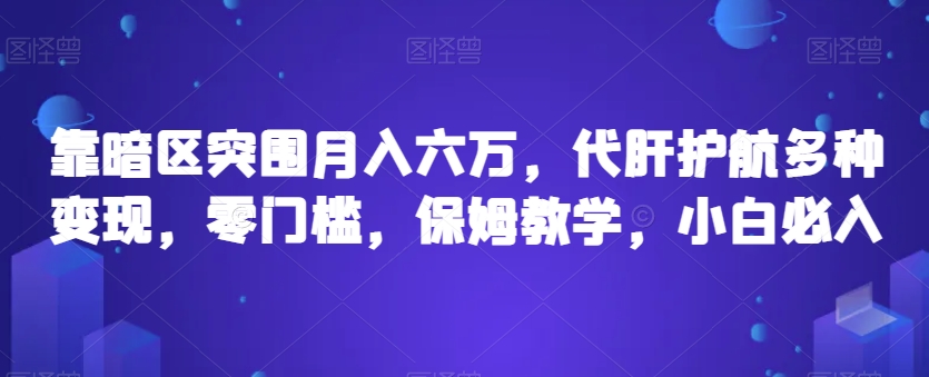 靠暗区突围月入六万，代肝护航多种变现，零门槛，保姆教学，小白必入【揭秘】-沐风资源库