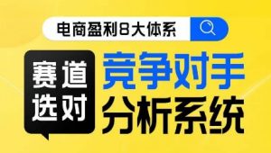 电商盈利8大体系·赛道选对，​竞争对手分析系统线上课-沐风资源库
