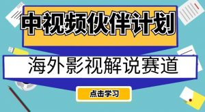 中视频伙伴计划海外影视解说赛道，AI一键自动翻译配音轻松日入200+【揭秘】-沐风资源库