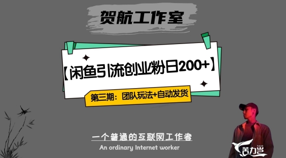 第三期：暴力引流，无脑搬运，闲鱼创业粉引流一天200+，更新全自动发货的团队闭环模式【揭秘】-沐风资源库