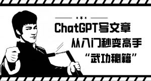 ChatGPT写文章，从入门秒变高手的‘武功秘籍’【揭秘】-沐风资源库