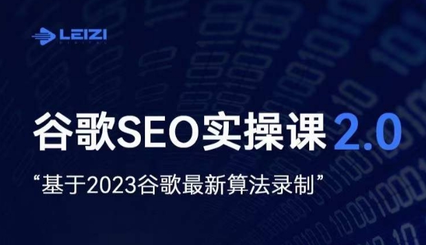 雷子·谷歌SEO 2.0实战课，独立站询盘自由必备，基于2023谷歌最新算法录制-沐风资源库