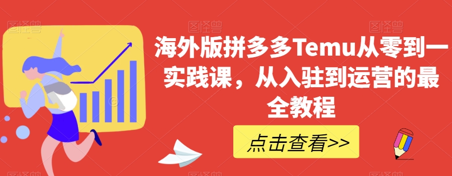 海外版拼多多Temu从零到一实践课，从入驻到运营的最全教程-沐风资源库