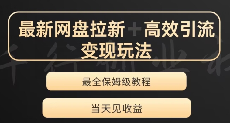 最新最全夸克网盘拉新变现玩法，多种裂变，举一反三变现玩法【揭秘】-沐风资源库