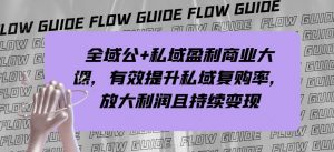 全域公+私域盈利商业大课，有效提升私域复购率，放大利润且持续变现-沐风资源库