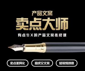产品文案【卖点大师】高转化电商，有点牛X的产品文案必修课-沐风资源库