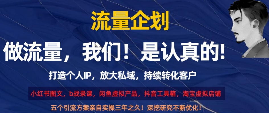流量企划，打造个人IP，放大私域，持续转化客户【揭秘】-沐风资源库