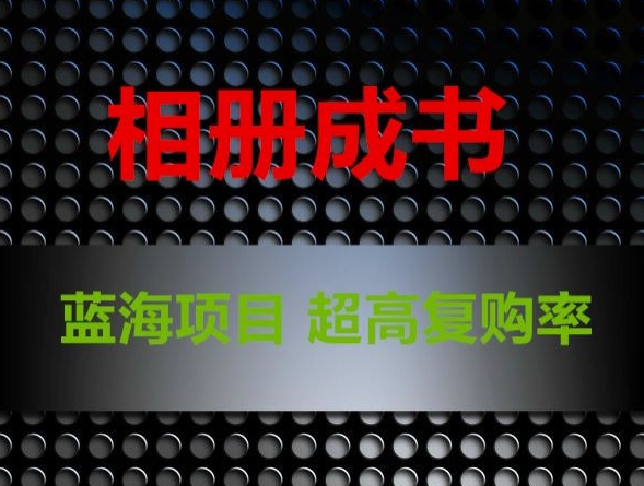 相册成书，蓝海项目，认真操作月入过万【揭秘】-沐风资源库