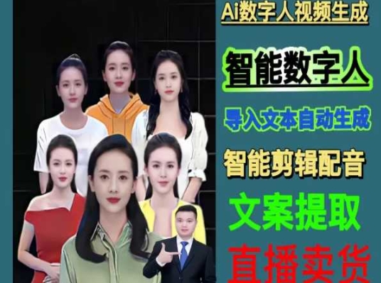 伍老师Ai数字人快速剪辑制作以及变现视频课-沐风资源库