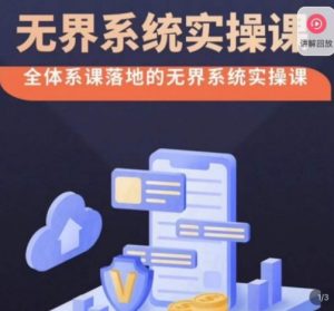 老衲·无界系统实操课，全体系落地无界改版后选择、出价、高投产做付费引流-沐风资源库