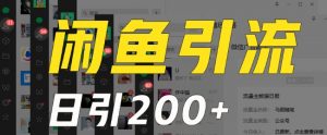 外面收费6980闲鱼引流法，日引200+创业粉，每天稳定2000+收益，保姆级教程（适合居家创业）-沐风资源库