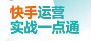 快手运营实战一点通，这套课用小白都能学会的方法教你抢占用户，做好生意-沐风资源库