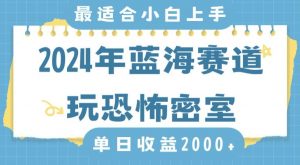 2024年蓝海赛道玩恐怖密室日入2000+，无需露脸，不要担心不会玩游戏，小白直接上手，保姆式教学【揭秘】-沐风资源库
