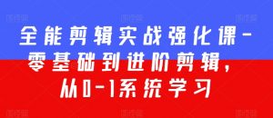 全能剪辑实战强化课-零基础到进阶剪辑，从0-1系统学习，200节课程加强版！-沐风资源库