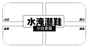 2024全新冷门水淹潮鞋无人直播玩法，小白也能轻松上手，打爆私域流量，轻松实现变现【揭秘】-沐风资源库