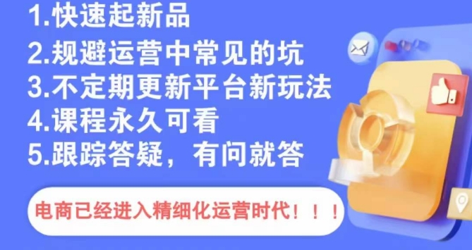 文西电商课程，规避运营中常见的坑-沐风资源库