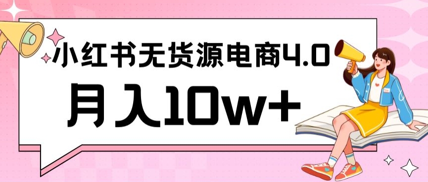 小红书新电商实战，无货源实操从0到1月入10w+联合抖音放大收益【揭秘】-沐风资源库