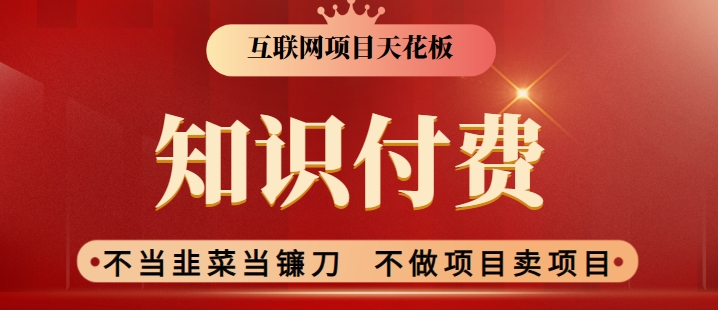 2024互联网项目天花板，新手小白也可以通过知识付费月入10W，实现财富自由【揭秘】-沐风资源库