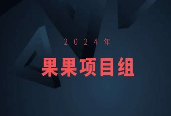 2024年果果项目组项目合集-果果最新项目-沐风资源库