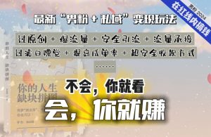 2024，“男粉+私域”还是最耐造、最赚、最轻松、最愉快的变现方式【揭秘】-沐风资源库